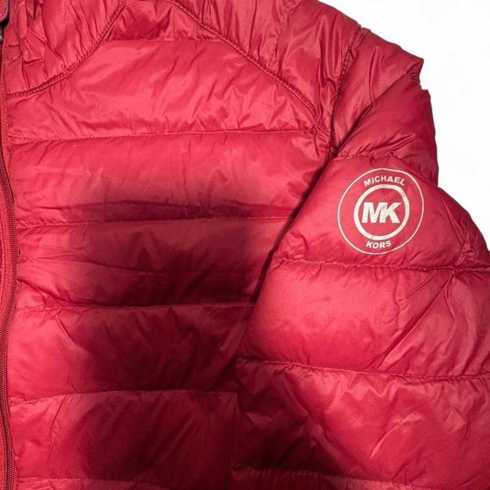 Micheal K red puffer sweater MEN SIZE L
